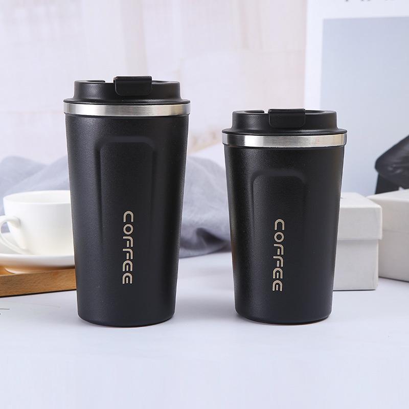 Cană de cafea din oțel inoxidabil de 380/510ML, ceașcă termică de călătorie, termoizolantă, ceașcă izolată, ceașcă de birou