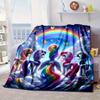 Rainbow Unicorn In Clouds Blanket Flannel Blanket for Bed, Sofa, Camping, Hiking, Picnic Essentials, Gift for Family Fan Gifts