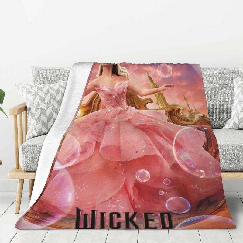 Custom Wickeds Musical Movie Blanket 3D Printed Soft Flannel Fleece Warm Throw Blankets for Home Bedroom Sofa Bedspreads