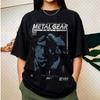 Metal Gear Solid T-Shirt Solide Baumwollkleidung Vintage Kurzarm Rundhals-T-Shirts Runder Kragen Kurzarm Mode-T-Shirts