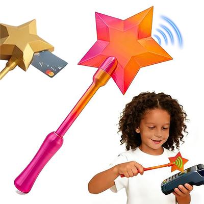 Fashion Creative 3D Printed Wand Tap To Pay Portable Cute Star Magic Wand Holder Funny Lightweight Credit Card Holder Daily Use