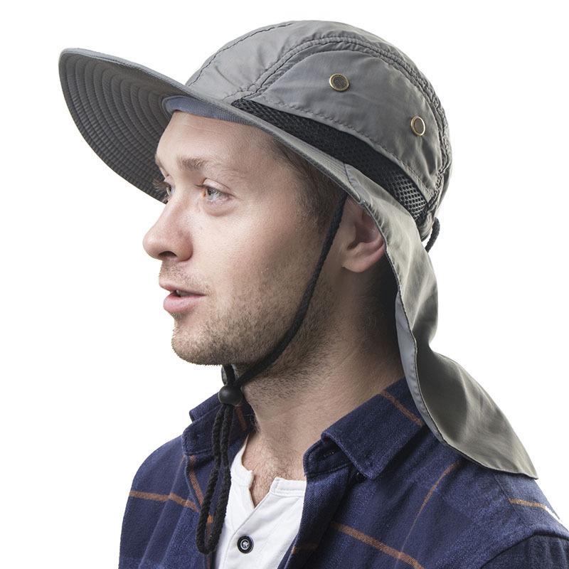 Men's and women's outdoor sunscreen caps, neck protectors, devil hats, waterproof shading, mosquito-proof and UV-proof bucket hats, shawls, outdoor