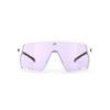 RUDYPROJECT Kelion White Gloss Impact X 2 Photochromic Laser Purple Lens 144mm Sunglasses, Frame, Lens, SP857569-0000, Width