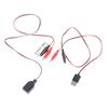 1PCS 55CM Alligator Test Clips Power Cable Clamp To USB Male And Female Socket Test Leads Connector Power Supply Adapter Wire