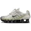 Shox TL Os Clair Aura Olive Chaussures de Sport pour Femmes Crème Argent Métallique Noir Cassé FV0939-002