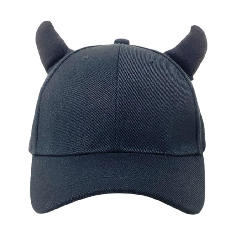 Unique Horn Baseball Hat Teens Headwear Devil Horns for Travel Photo Props