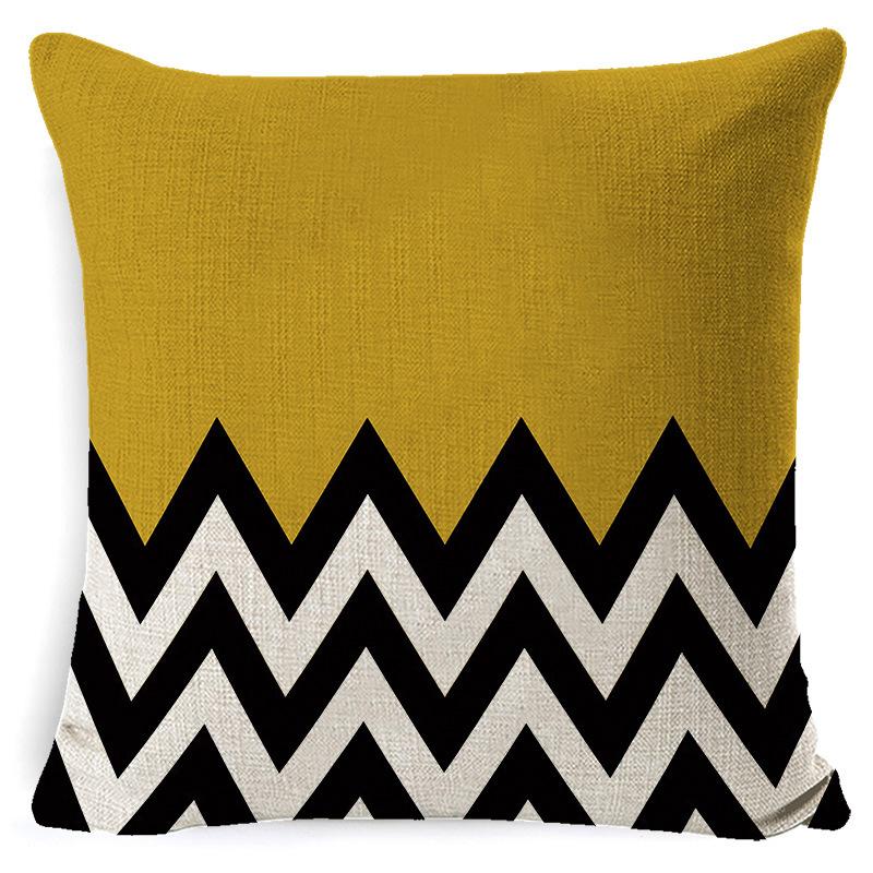 Nordic Plaid Cushion Cover Super Soft Peach Skin Home Sofa Cushion Pillow New Pillow Cover