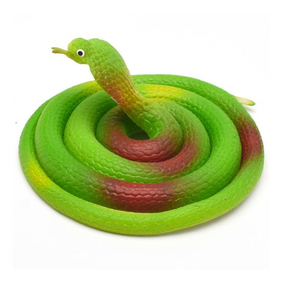 80cm Aspect Réaliste Yeux 3D Serpent Factice Drôle Trompeur Parodie Serpent Artificiel Jouet Cadeau d'Halloween