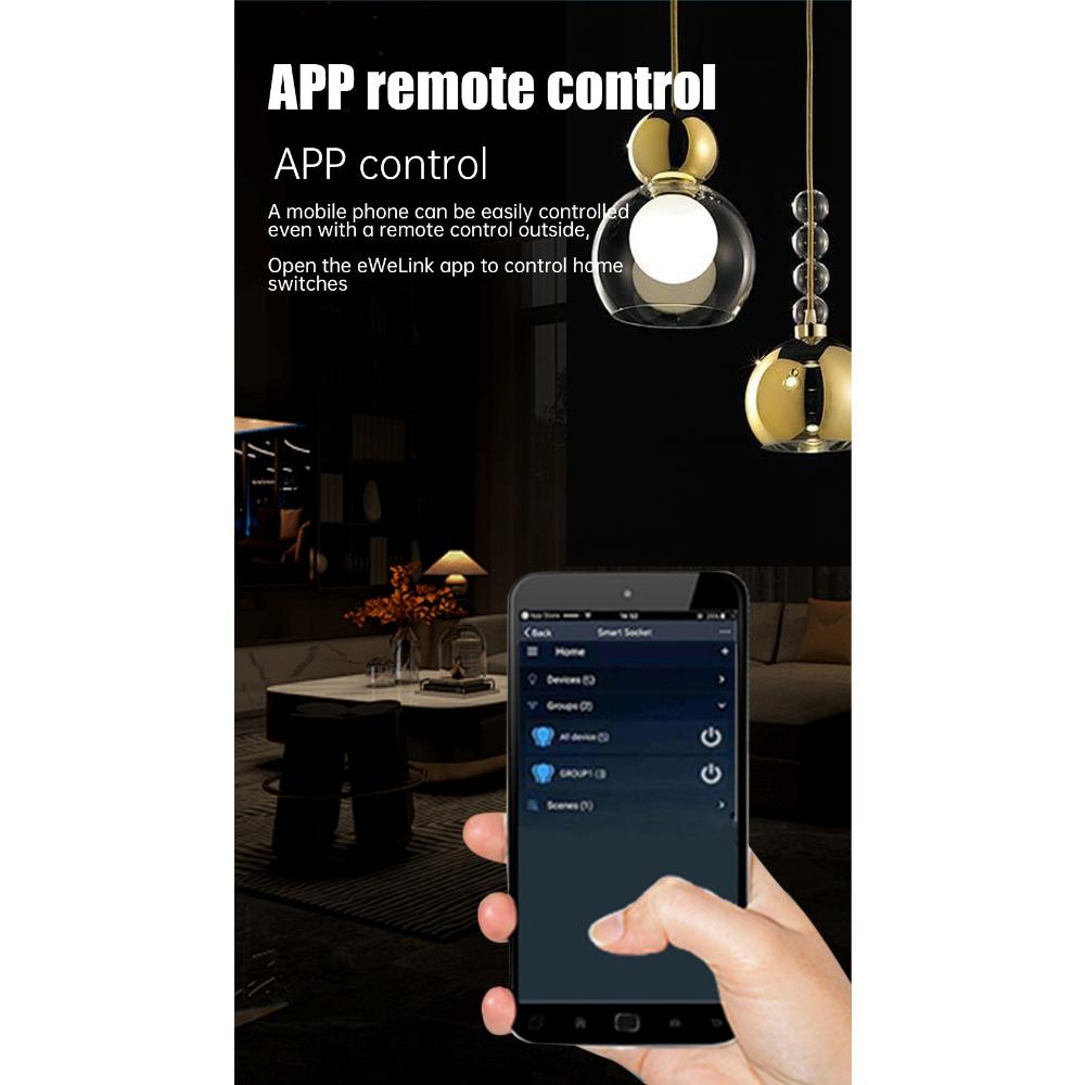 WLAN-Schalter, Relais, intelligenter Schalter, Fernschalter mit stromführender/Neutralleiter-Verkabelung, Timer-App-Steuerung, unterstützt Alaxe.