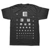 Eye Vision Chart Funny Optometrist Optometry Glasses T Shirts Graphic Cotton Streetwear Short Sleeve Birthday Gifts T-shirt