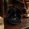 Small Item Organizer 3D Printed Dragon Storage Tray for Jewelry Keys, Decorative Desktop with Fantasy Collection Display Detailed Scales & Wings,