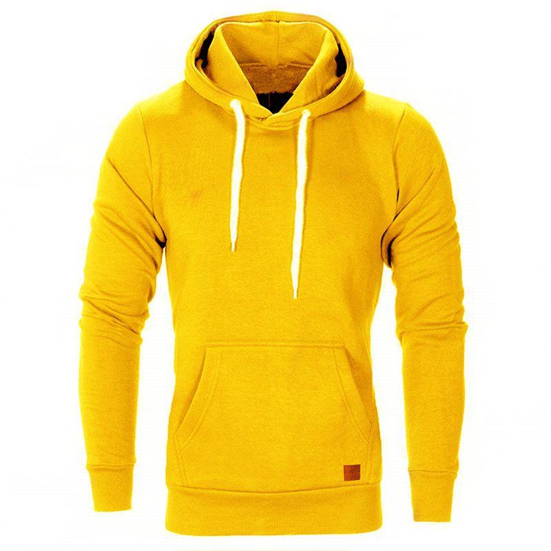 Hoodies Mens Hooded Sweatshirt Sweater Jumper Comfy Pullover Outwear Coat Tops