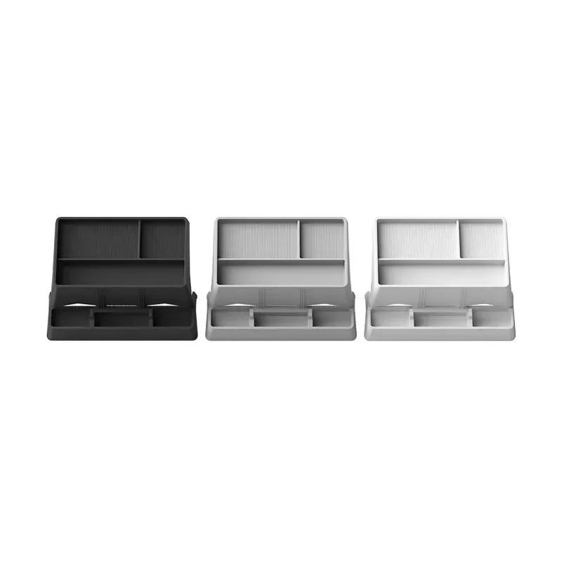 Instrument Panel Storage Box for Tesla Cybertruck 2025 Silicone Screen Rear Storage Box Hidden Tissue Tray Holder Accessories