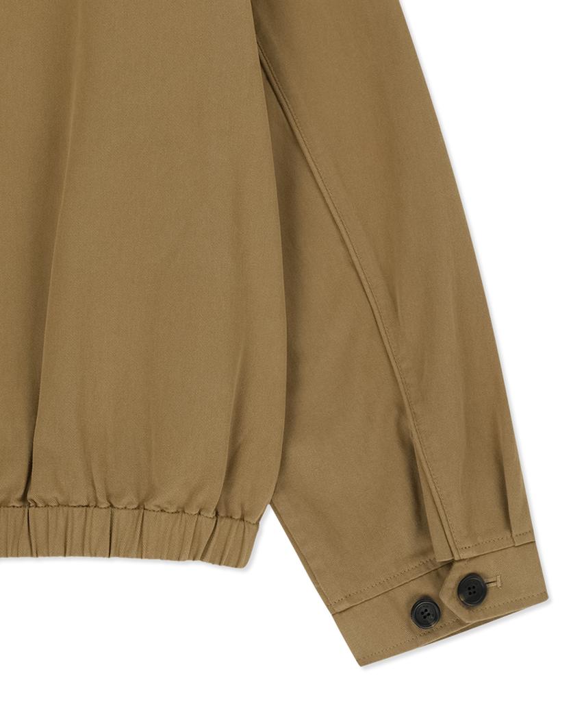 MATIN KIM Corduroy Contrast Trim Blouson Jumper In Beige