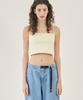 MIDNIGHT12AM Crop Sleeveless - Yellow
