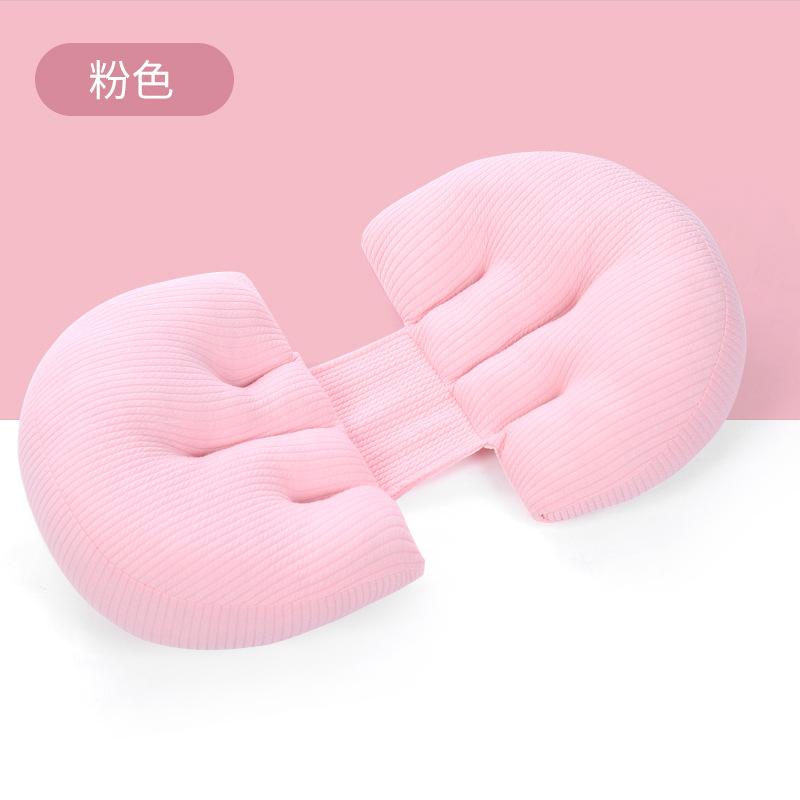 New Maternity Pillow for Back and Side Sleeping Pregnancy Wedge Belly Support Multipurpose Knit Cotton Pillow