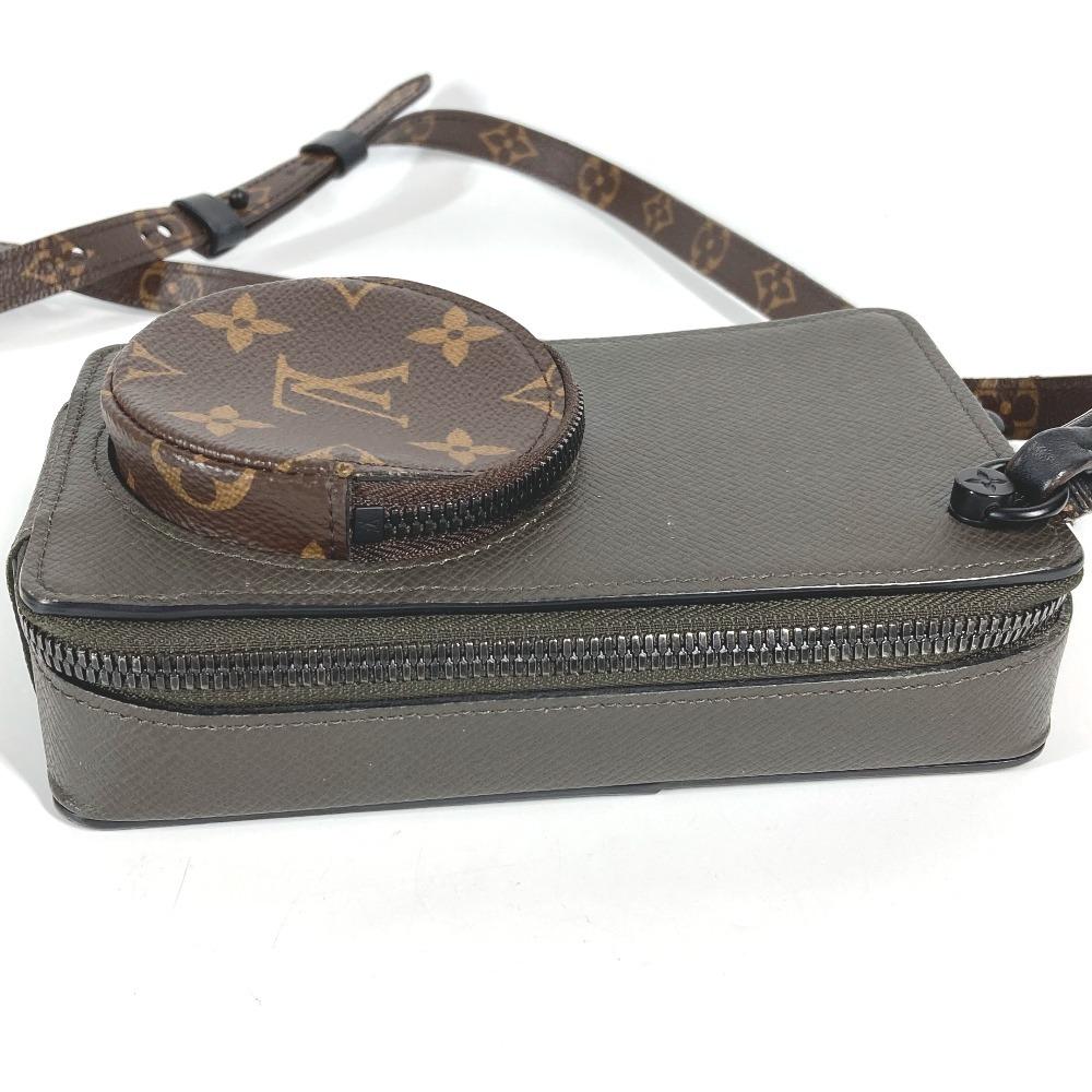 Louis Vuitton M30581 Taiga Monogram Phone Box Pochette Bag Shoulder Bag