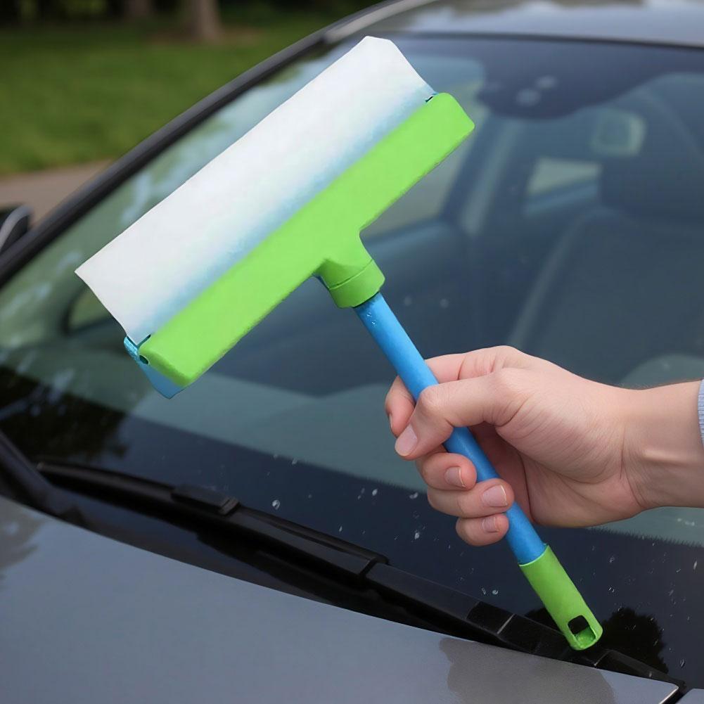 Kit de Nettoyage de Fenêtres Kit de Raclette à Fenêtre Réutilisable en Silicone Raclette de Nettoyage Multifonction Antidérapante pour Verre de Douche Miroir Porte Voiture
