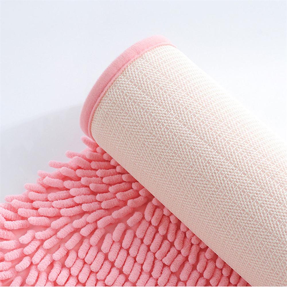 Halbrunder Chenille-Teppich, modisch, halbrund, zottelig