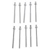 10PCS Drum Set Screws Metal Drum Screw Essential Metal Instrument Replacement Part for Percussion Musical Instruments