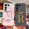 Phone Case For Infinix Note 50 Pro Plus 50X Cute Panda Letters Soft Liquid Silicone Cover For Infinix Note50S Anti Slip Fundas