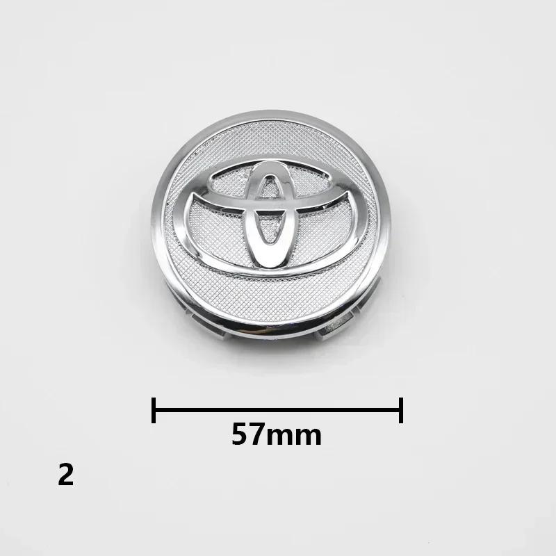 4pcs 57mm/62mm Car Tyre Wheel Center Hub Cap Badge Logo Rim Emblem For Toyota Corolla Camry Yaris CHR Rav4 Auris Verso Avalon LPTWX1