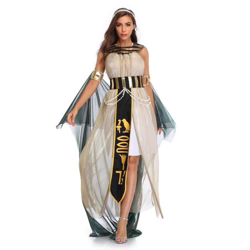 Costum Faraon Egiptean și Zeiță Greacă de Halloween pentru Scenă