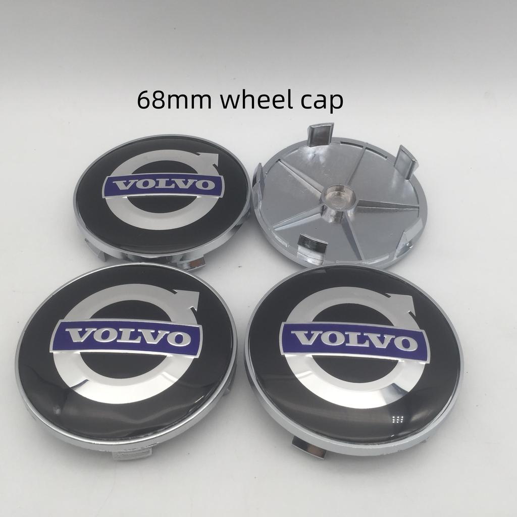 4pcs 56mm 60mm 68mm For VOLVO Car Emblem Wheel Hub Center Cap Badge Covers Sticker Decals Styling Accessories