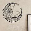 Indoor Living Room Home Decor Moon Theme Black Wall Art Gothic Abstract Iron Wall Sculpture Black Moon Wall Art