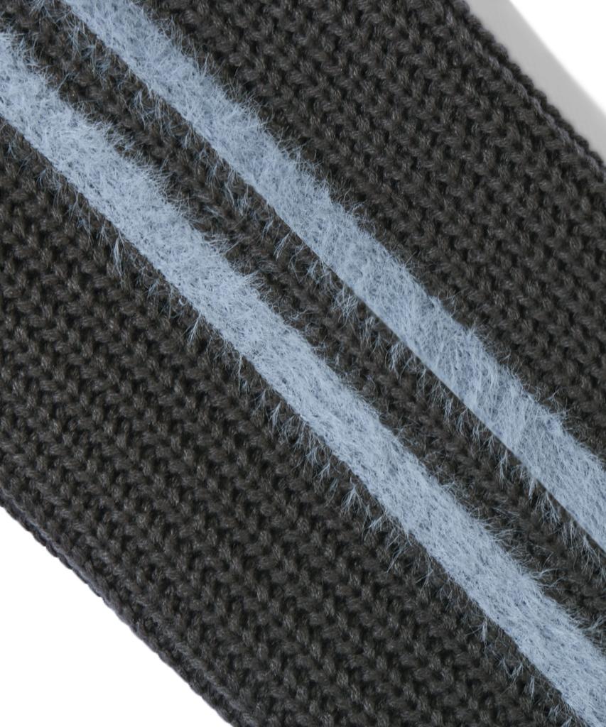 TRILLION Washable Hairy Brush Track Zip-Up Knit (Charcoal)