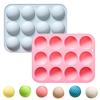 Molde para Cake Pop de Pelota de Golf, Molde de Chocolate de Pelota de Golf, Molde de Silicona 3D de 12 Cavidades para Decoraciones de Cupcakes, Caramelo
