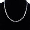 Fine Solid Chain Silver 18K Gold Color 5MM Necklaces Classic Gorgeous for Men Woman Boy Fine Jewelrys Wedding Party 20in 50cm