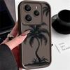 Für Xiaomi 14T Pro 13T Poco X7 F6 Pro X6 Redmi Note 14 15 13 Pro 12 11 Handyhülle Kokospalmen-Druck Anti-Fall Weiches TPU Stoßfest Mattes Stoßstangen-Cover