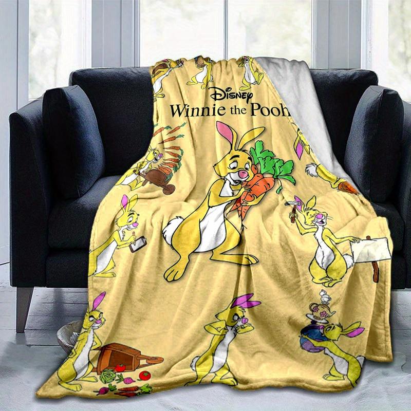 1 stuks, Disney Winnie de Poeh Konijn Tuingereedschap Huis Decoratief Plaid Perfect voor Bank, Bed, Reizen, Kamperen, Auto, Strand, Kantoor