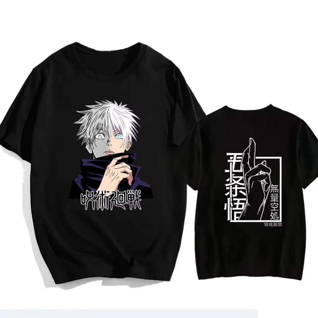 Jujutsu Kaisen Satoru Gojo Unisex Reines Baumwoll-T-Shirt 2026 Sommer Anime-Print Locker Freizeit Eltern-Kind Kurzarm Oberteil