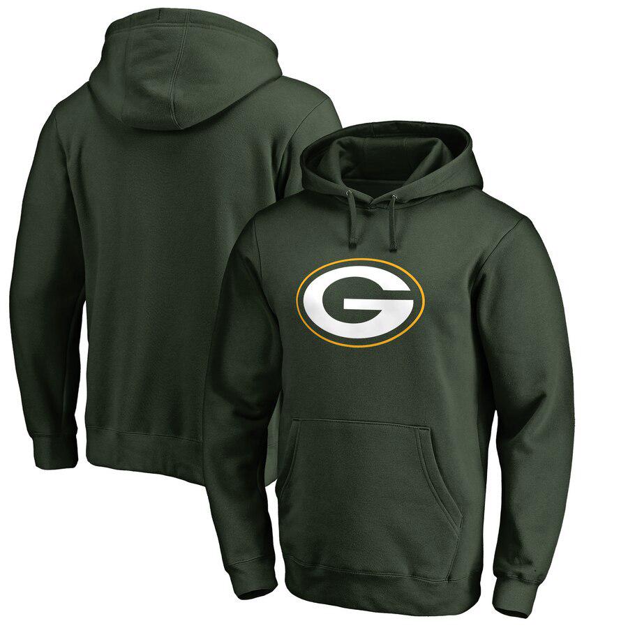 Custom Men's European & American Sizes NFL Packers Hooded Sweatshirt - American Football Style