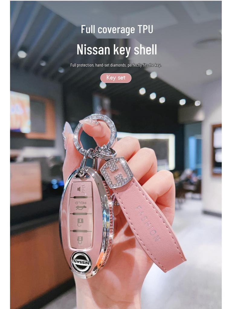 Key Covers Compatible with Nissan Models: Sylphy, Teana, Qashqai, X-Trail, Tiida, Classic (14th Gen), Murano, Kicks, and Sunny.