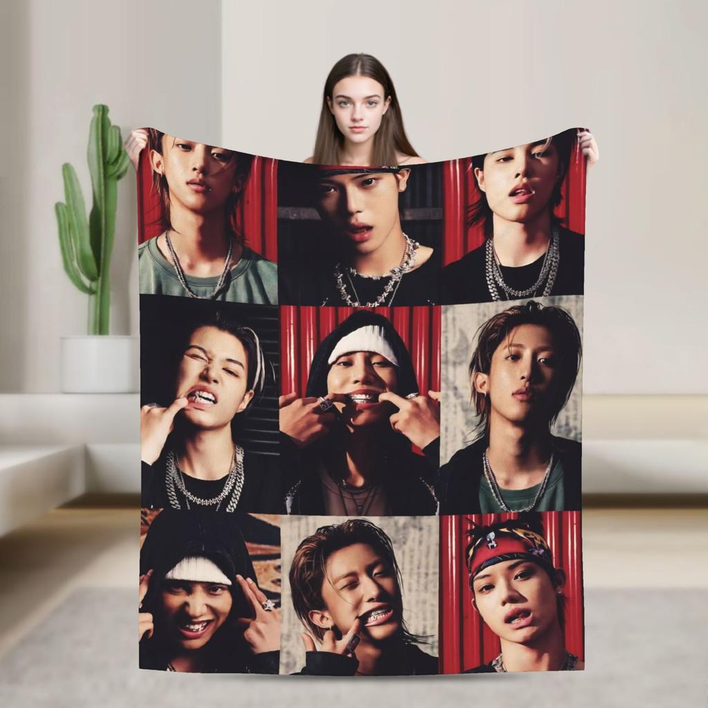 Lngshot Ohyul Woojin Louis Blanket Warm Soft Aesthetic Plush Throw Blanket For Couch Chair Travel Flannel Bedspread Bed Cover