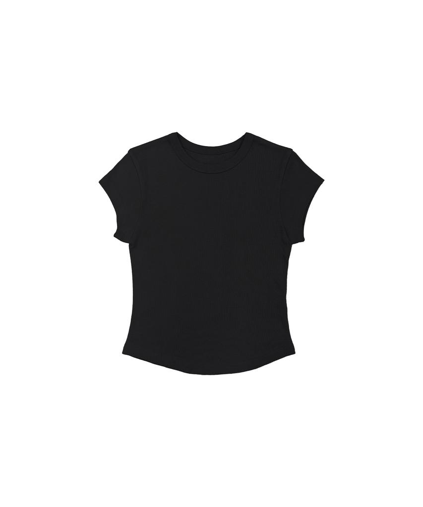 Kyuliti C 90S Line Basic T-Shirt_Black