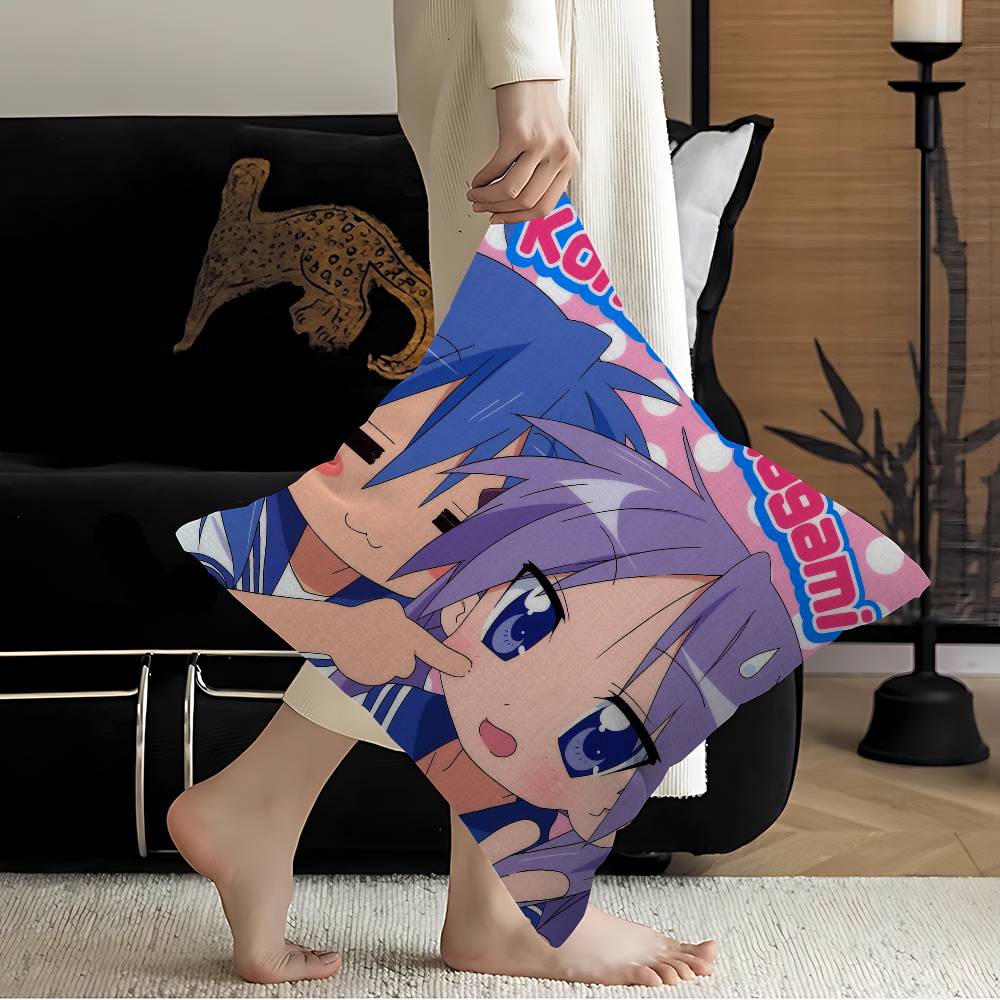 Lucky Star Comedy Anime Pillowcases Home Bedding Decorative Pillow Cover Wedding Super Soft Pillow Case