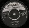7-Zoll-Schallplatte PAT BOONE Johnny Will 45HLD9461 London Records 1961 UK Rock Gebraucht