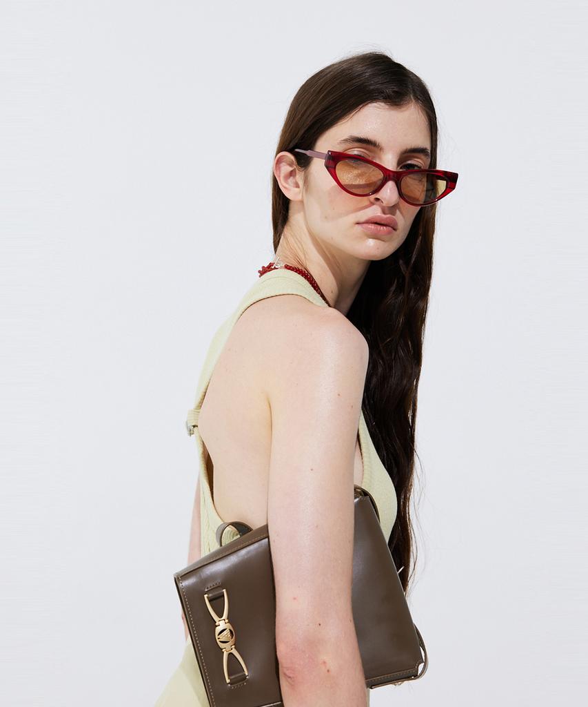 WNDERKAMMER Back Cut-Out Sleeveless Dress_Light Green