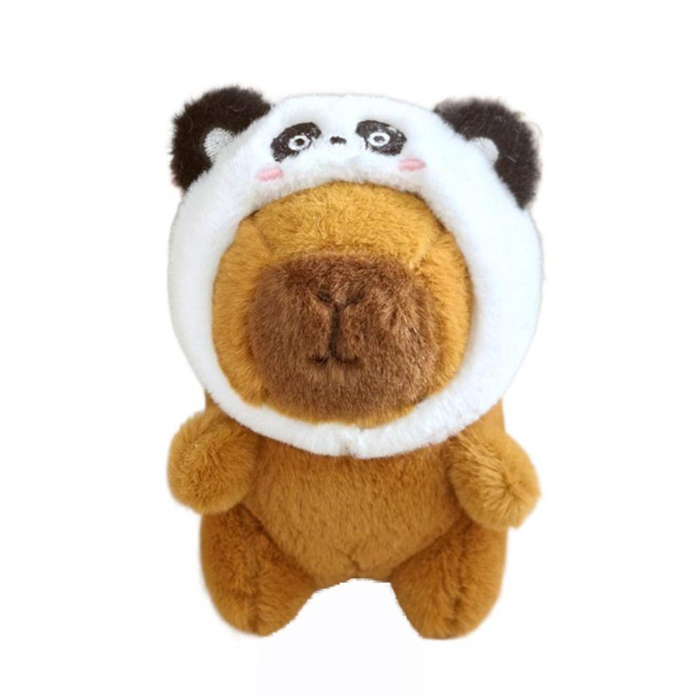 Ciondolo Capibara Simulato Portachiavi Capibara Peluche Multicolore Capibara Cartone Animato Animale Soffice Carino Giocattolo Accessori