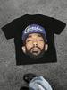 Men's Rapper Portrait Graphic Print T Shirt Crenshaw Hip Hop 100% Cotton Tee Urban Casual Short Sleeve T Shirt