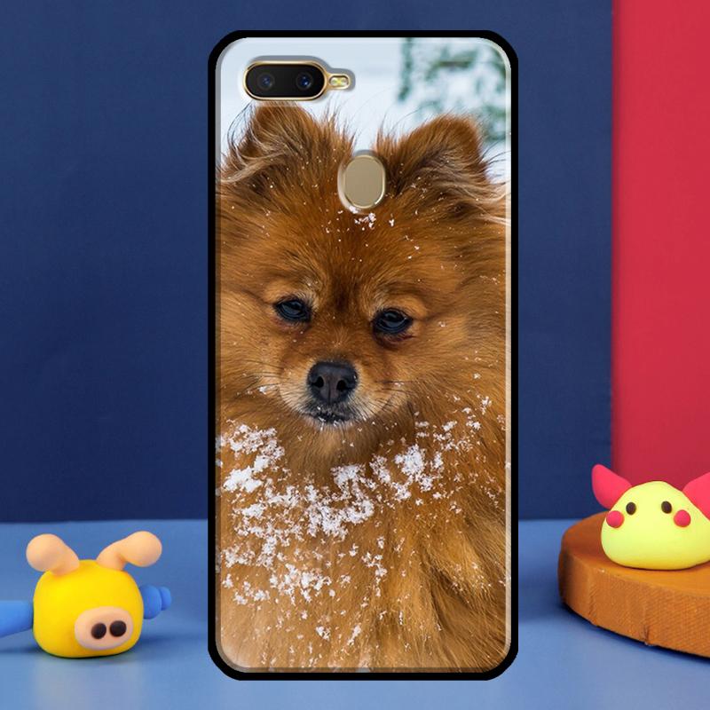 Pomeranian Hund Hülle Für Oppo A91 A5 A9 A16 A76 A96 A58 A78 A98 A52 A72 A74 A94 A54 S A57 A77 A15 A17 Cover