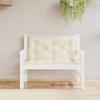 Vidaxl Garden Bench Cushions, 2 Pcs, Cream, 100X50X7 Cm