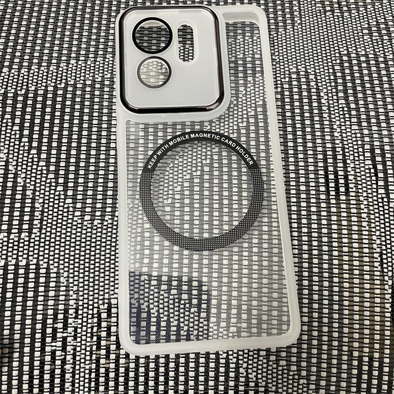 Capa de TPU Magsafe transparente de luxo para Motorola Edge 40 Silicone macio Magneic transparente Proteção de câmera de carga sem fio à prova de choque