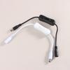 1Pc Light Switch Dc 12V Female Male Power Cable Black White Dc Connector On Off Inline 304 Switch For Led Strip Light Lamp