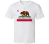 Flagge des Bundesstaates Kalifornien T-Shirt