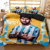 Lionel Mesi Beding set Fotbal Star Soft Duvet Cover Set Beding Set King Quen Double Twin Sized Dimensions Warm Comforter Cover Set For Decor